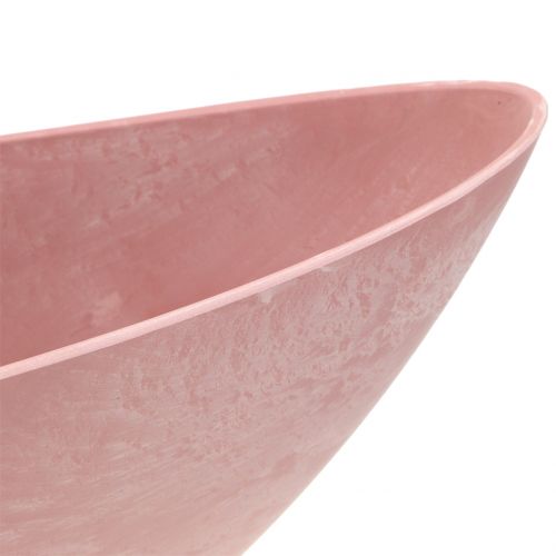 Floristik24 Cuenco decorativo, cuenco de plantas, rosa 55cm x 14.5cm H17cm