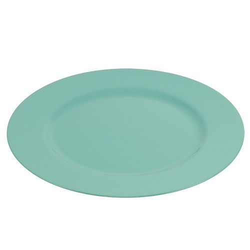 Floristik24 Plato plástico Ø33cm turquesa