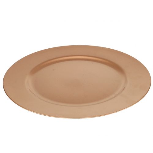 Floristik24 Plato plastico cobre Ø33cm