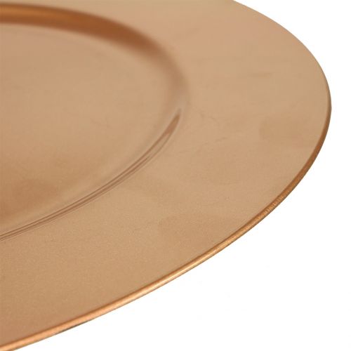 Floristik24 Plato plastico cobre Ø33cm