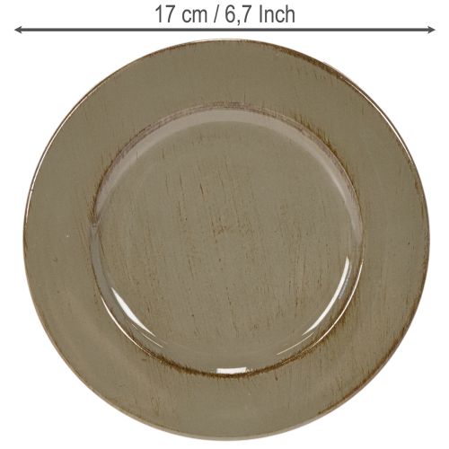 Platos pequeños para decoración o presentación, 17 cm, 6 unidades | Floristik24.es