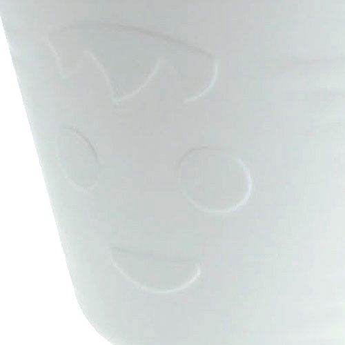 Floristik24 Macetas de plástico con asas 12 piezas. 14cmx12cm blanco