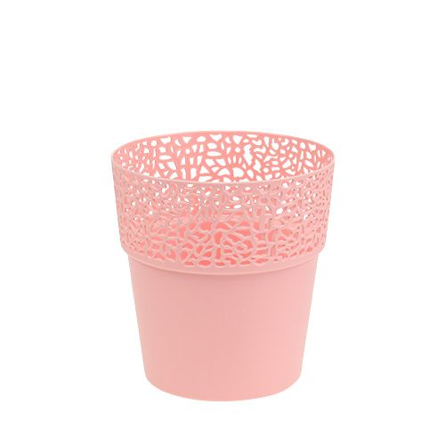 Floristik24 Maceta de plástico rosa Ø11,5cm H12,5cm 1 pieza