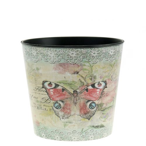 Floristik24 Maceta decorativa mariposa vintage Ø10.5cm