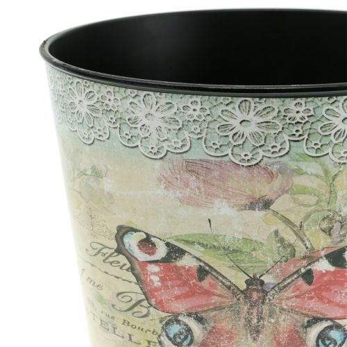 Floristik24 Macetero Vintage Mariposa Ø13cm