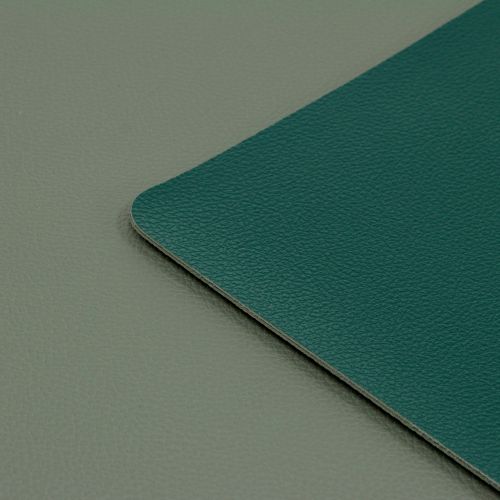 Floristik24 Mantel individual reversible ecopiel verde, gris 4uds