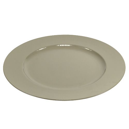 Artículo Plato cargador Ø33cm gris platino