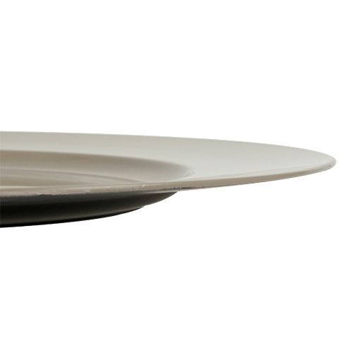 Artículo Plato cargador Ø33cm gris platino