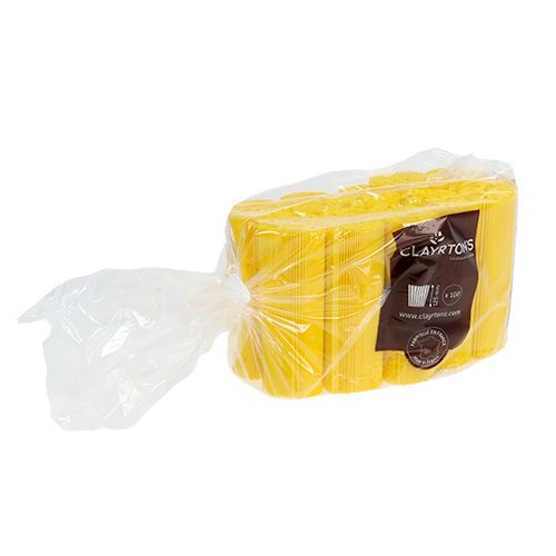 Artículo Puños plisados amarillo 12,5cm 100 piezas