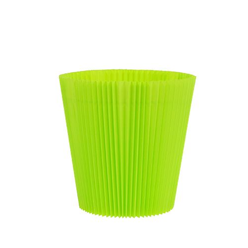 Floristik24 Puños plisados verde claro 10.5cm 100p