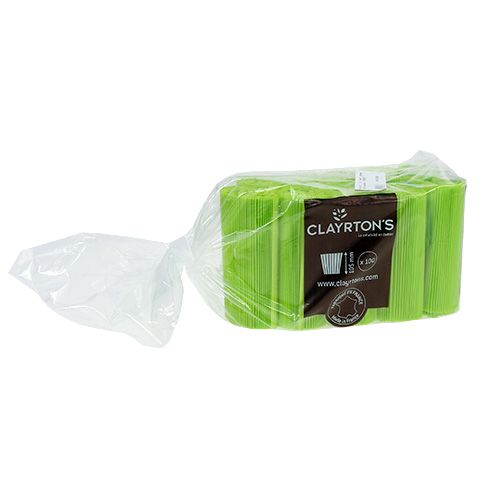 Artículo Puños plisados verde claro 10,5cm 100 piezas
