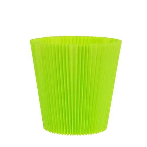 Floristik24 Puños plisados verde claro 12,5cm 100p