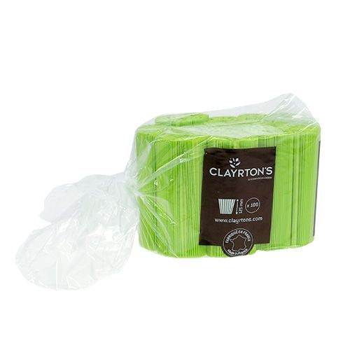 Artículo Puños plisados verde claro 12,5cm 100 piezas
