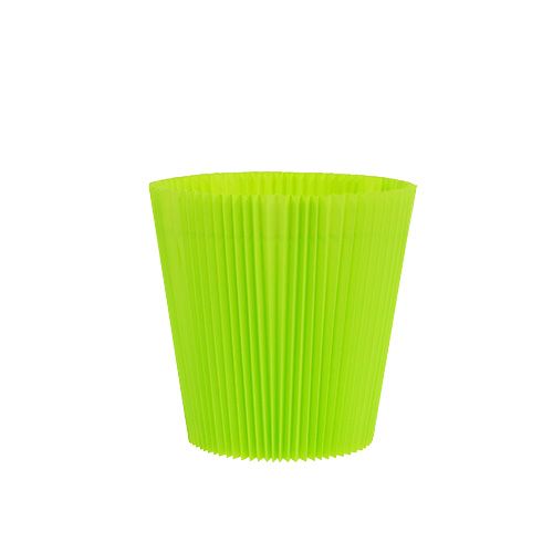 Floristik24 Puños plisados verde claro 8.5cm 100p