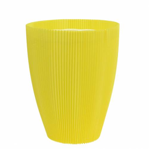 Floristik24 Puños plisados amarillo 14,5cm 100 piezas