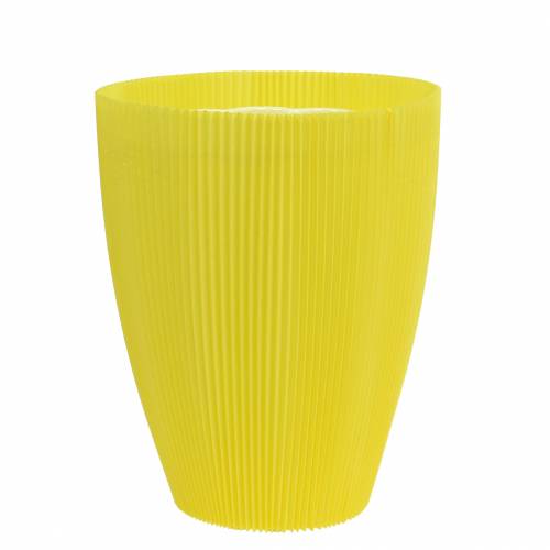 Floristik24 Puños plisados amarillo 14,5cm (100uds.)