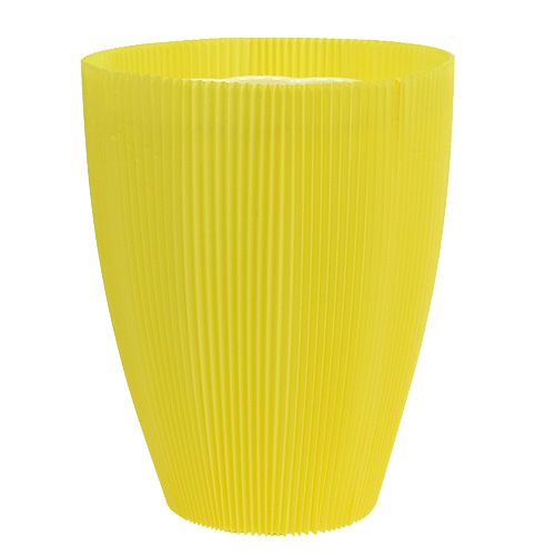 Floristik24 Puños plisados amarillo 18,5cm 100 piezas