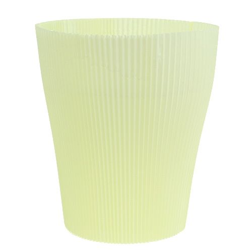 Floristik24 Puños Plisados Amarillo Claro 18,5cm 100pcs.