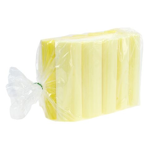 Floristik24 Puños Plisados Amarillo Claro 18,5cm 100pcs.