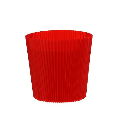 Puños plisados rojo 10,5cm 100 piezas