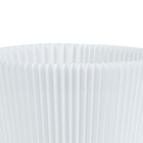 Puños plisados blanco 10.5cm 100p