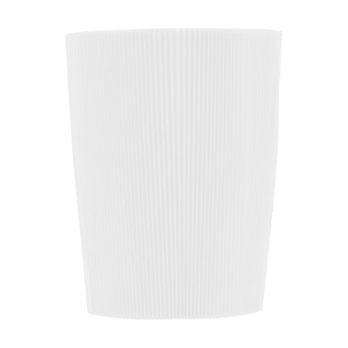 Puños plisados para maceteros blanco 14,5cm 100 piezas