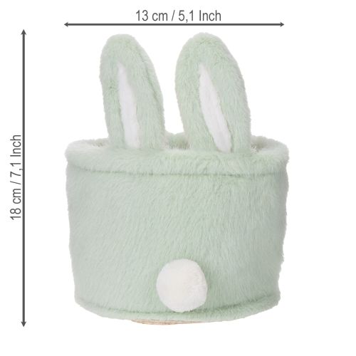 Artículo Cestas de almacenamiento con forma de conejito de Pascua para decoración de habitaciones infantiles y salas de estar, 18 cm, 2 piezas
