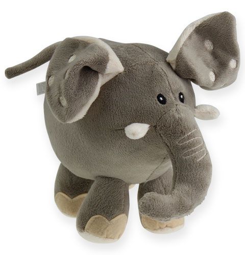 Floristik24 Elefante de peluche 20cm gris