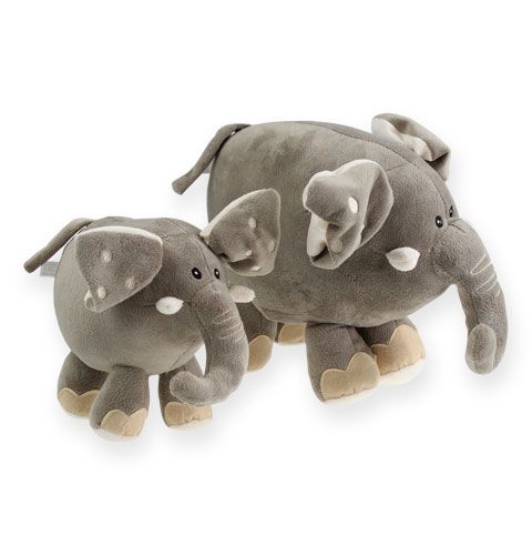 Floristik24 Elefante de peluche 20cm gris