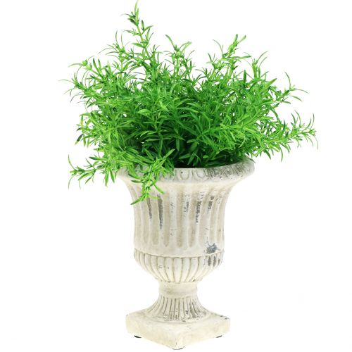 Floristik24 Macetero crema antiguo Ø14cm H17cm