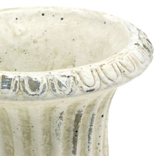 Floristik24 Macetero crema antiguo Ø14cm H17cm