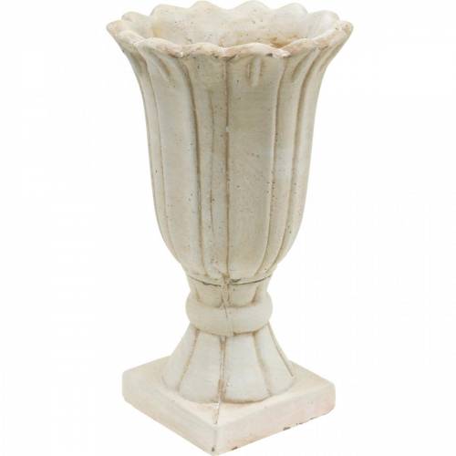 Floristik24 Jardinera, copa tulipán, copa decorativa, ánfora para plantar Ø14.5cm H25.5cm