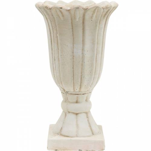 Floristik24 Jardinera, copa tulipán, copa decorativa, ánfora para plantar Ø14.5cm H25.5cm