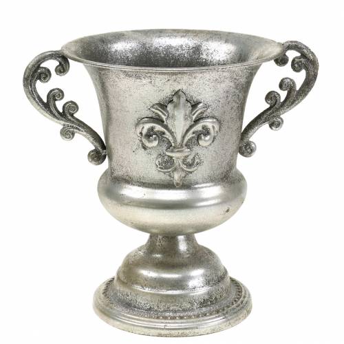Floristik24 Taza cuenco plata antiguo Ø20cm H24cm