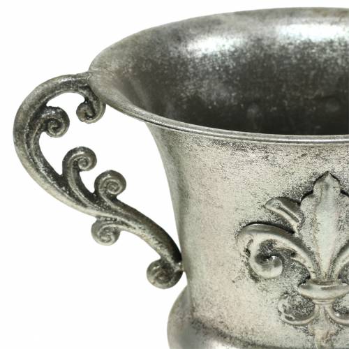 Floristik24 Taza cuenco plata antiguo Ø20cm H24cm