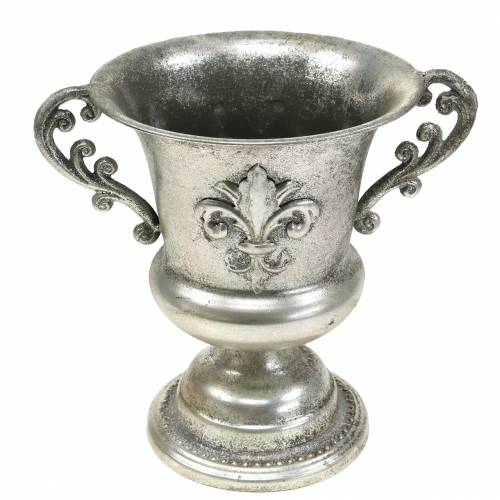 Floristik24 Taza cuenco plata antiguo Ø20cm H24cm