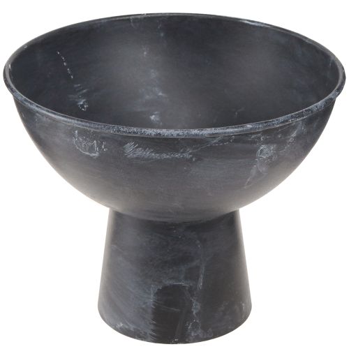 Floristik24 Cuenco de metal para plantas antracita Ø20,5cm 2ud