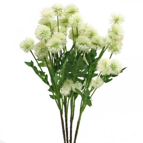 Floristik24 Rama artificial pompón rama decorativa blanco 61cm 4pcs