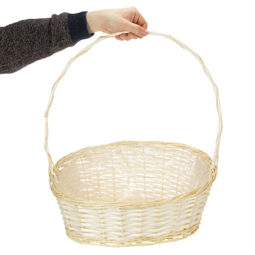 Cesta de regalo, cesta de mimbre, 44 cm x 36 cm | Floristik24.es