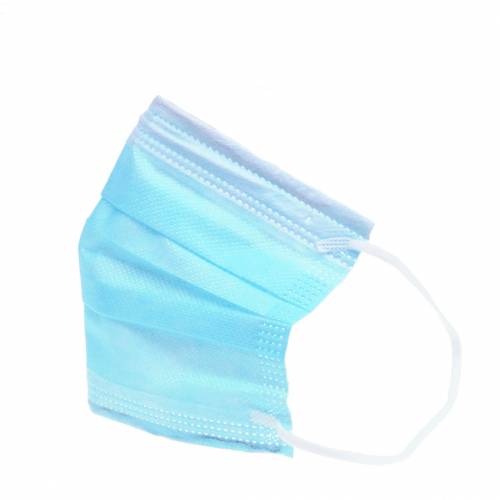 Floristik24 Mascarilla desechable, mascarilla, mascarilla bucal, 3 capas, azul claro, 10 piezas
