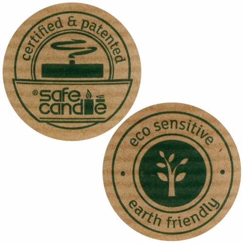 Artículo Vela de pilar PURE Nature, vela natural sostenible hecha de estearina y cera de colza 90/70mm
