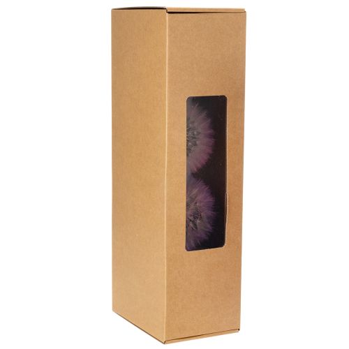 Artículo Decoración de diente de león, flor seca, estabilizada y teñida, delicada, duradera, 12 cm, 4 piezas