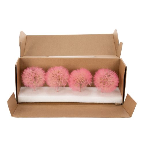 Artículo Rama de flores decorativa, diseño de diente de león, para una elegante decoración del hogar, 50 cm, 4 piezas