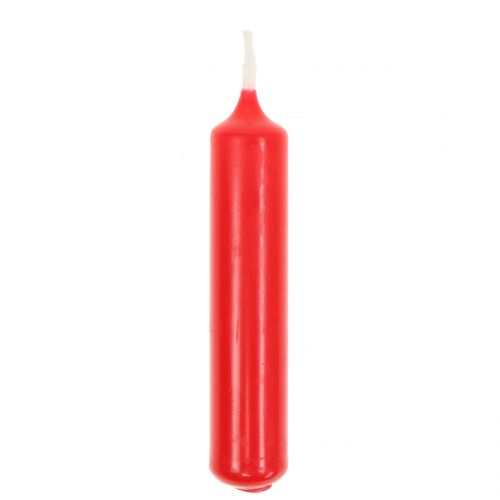 Floristik24 Velas piramidales rojas 24 piezas