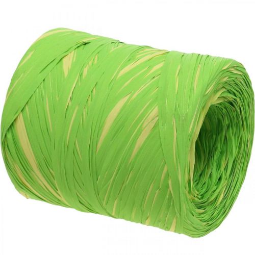 Artículo Cinta de rafia cinta regalo rafia verde amarillo 200m