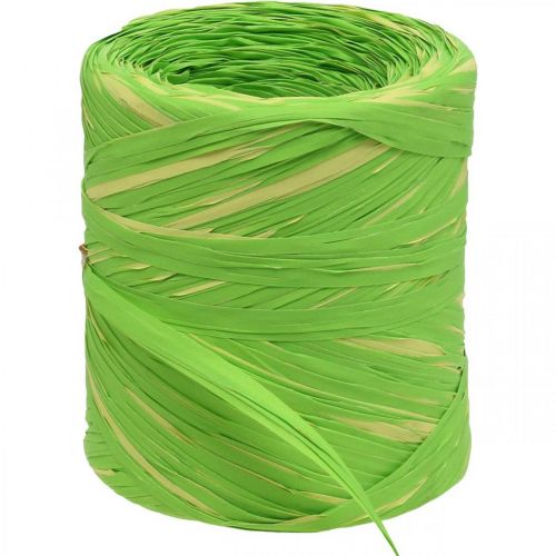 Artículo Cinta de rafia cinta regalo rafia verde amarillo 200m