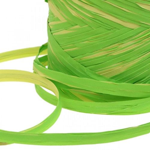 Artículo Cinta de rafia cinta regalo rafia verde amarillo 200m