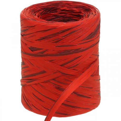 Artículo Cinta de rafia cinta de regalo rojo burdeos cinta de rafia cinta decorativa 200m