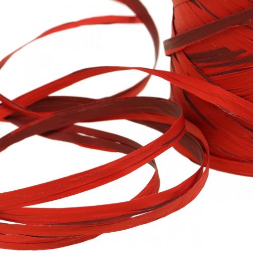 Artículo Cinta de rafia cinta de regalo rojo burdeos cinta de rafia cinta decorativa 200m