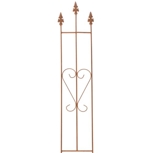 Enrejado de jardín, soporte decorativo en forma de corazón para plantas trepadoras, 98 cm